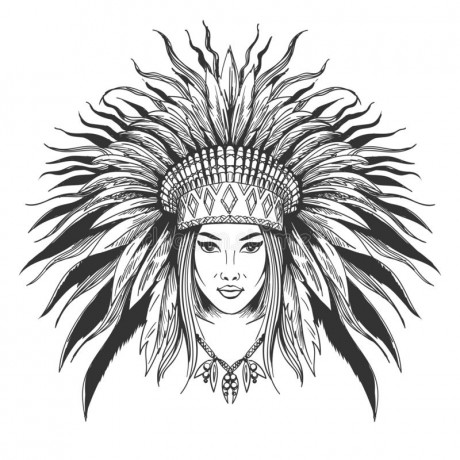 young-girl-war-bonnet-hand-drawn-indian-feathers-vector-illustration-135054826