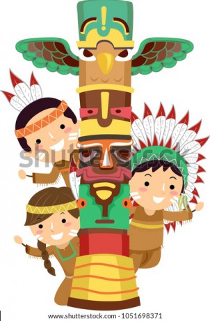 illustration-native-american-indian-kids-600w-1051698371