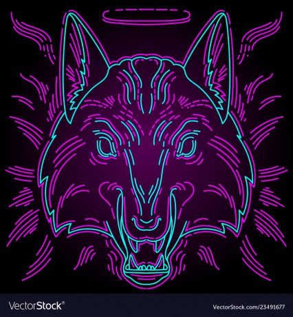 neon-wolf-print-for-t-shirts-vector-23491677