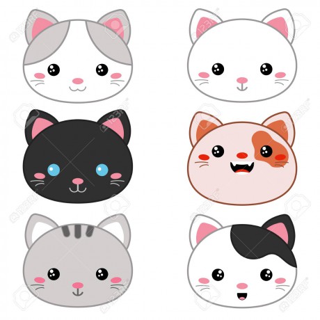 92923417-set-of-cartoon-cute-cat-faces-on-white-background-