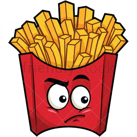 18-irritated-french-fries-emoji-cartoon-clipart