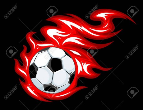 13295369-football-and-soccer-ball-in-fire-flames-for-sports-design