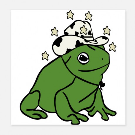 cowboy-hat-frog-poster