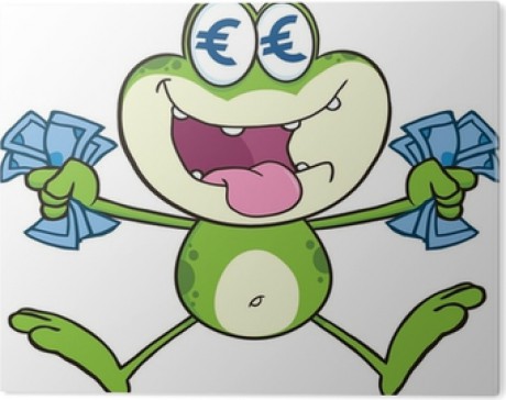 obrazy-na-plexiskle-blaznivy-green-frog-kreslena-postavicka-skakani-s-euro