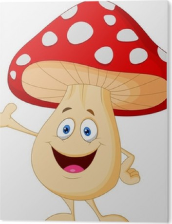 obrazy-na-plexiskle-cute-houba-kresleny