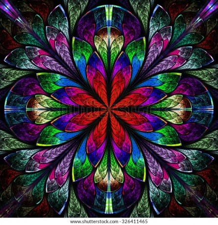 multicolor-beautiful-fractal-stained-glass-600w-326411465