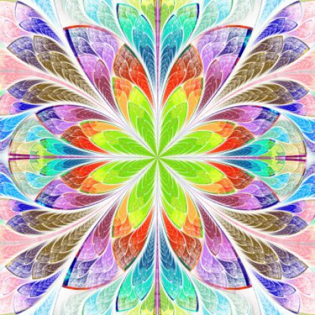 multicolored-simetrico-fractal-flor-vitral-vidro-400-68066675