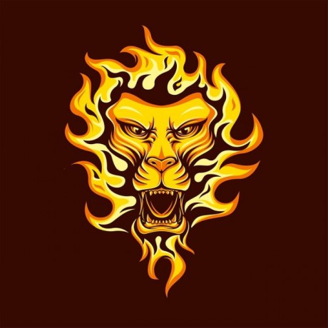 fire-lion-vector-png_282321