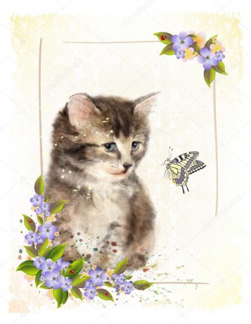 depositphotos_88768440-stock-illustration-vintage-postcard-with-kitten-imitation