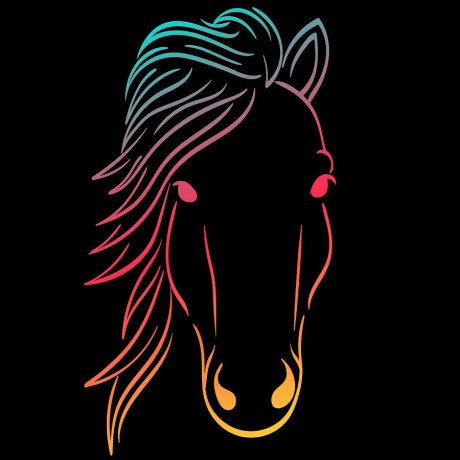 minimal-neon-horse-design-horsing-shirt-for-horse-lovers-tshirt-design-horse-riding-ride-hooves-roland-andres