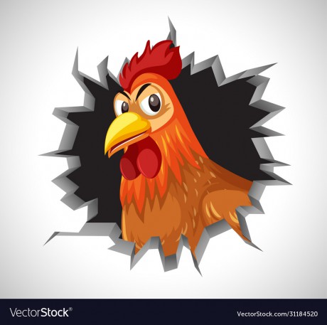 angry-chicken-coming-out-cracked-wall-vector-31184520