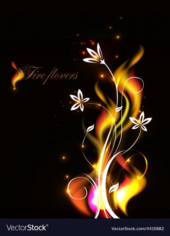 fire-flowers-vector-4410682