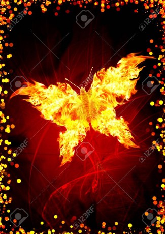 12335262-bright-flame-in-the-form-of-butterfly