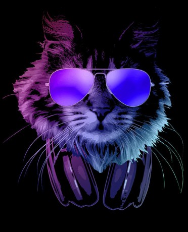 cool-dj-furry-cat-in-neon-lights-filip-hellman