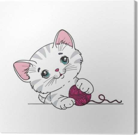 obrazy-na-plotnie-funny-cat-ilustracji-wektorowych
