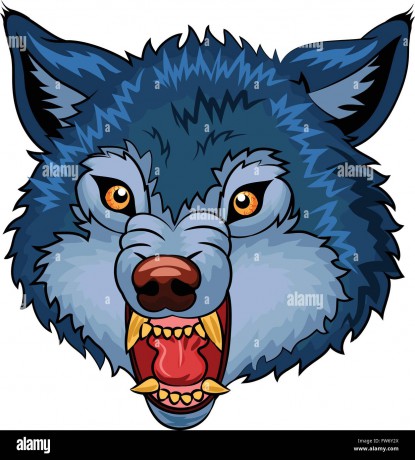 illustration-of-angry-wolf-cartoon-character-FW6Y2X