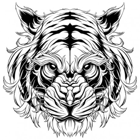tiger-vector-design-with-black-white-version_283945-52