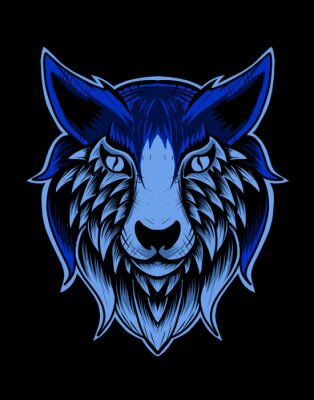 isolated-wolf-head-hand-drawn-on-black-background-vector-illustration-art-400-222304624