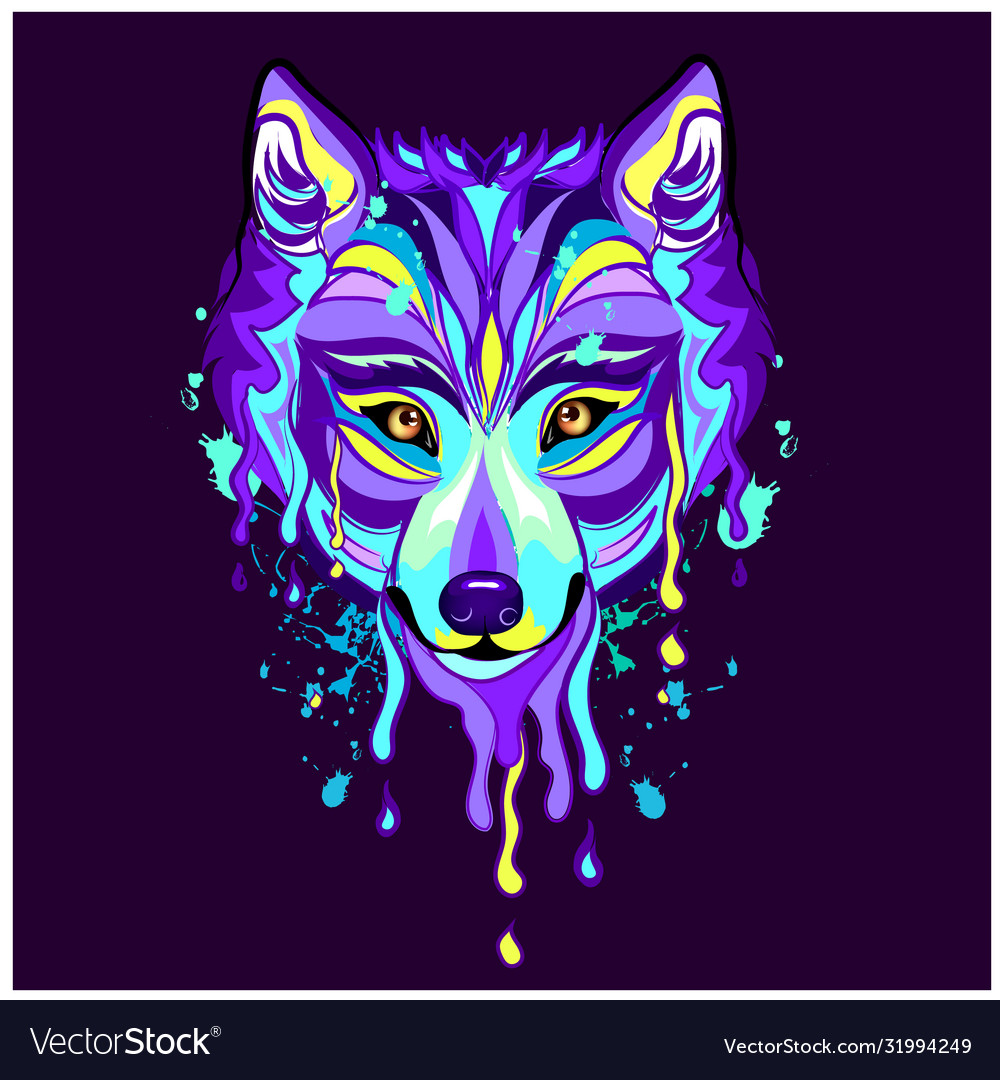 colorful-wolf-heads-are-very-beautiful-wall-stick-vector-31994249