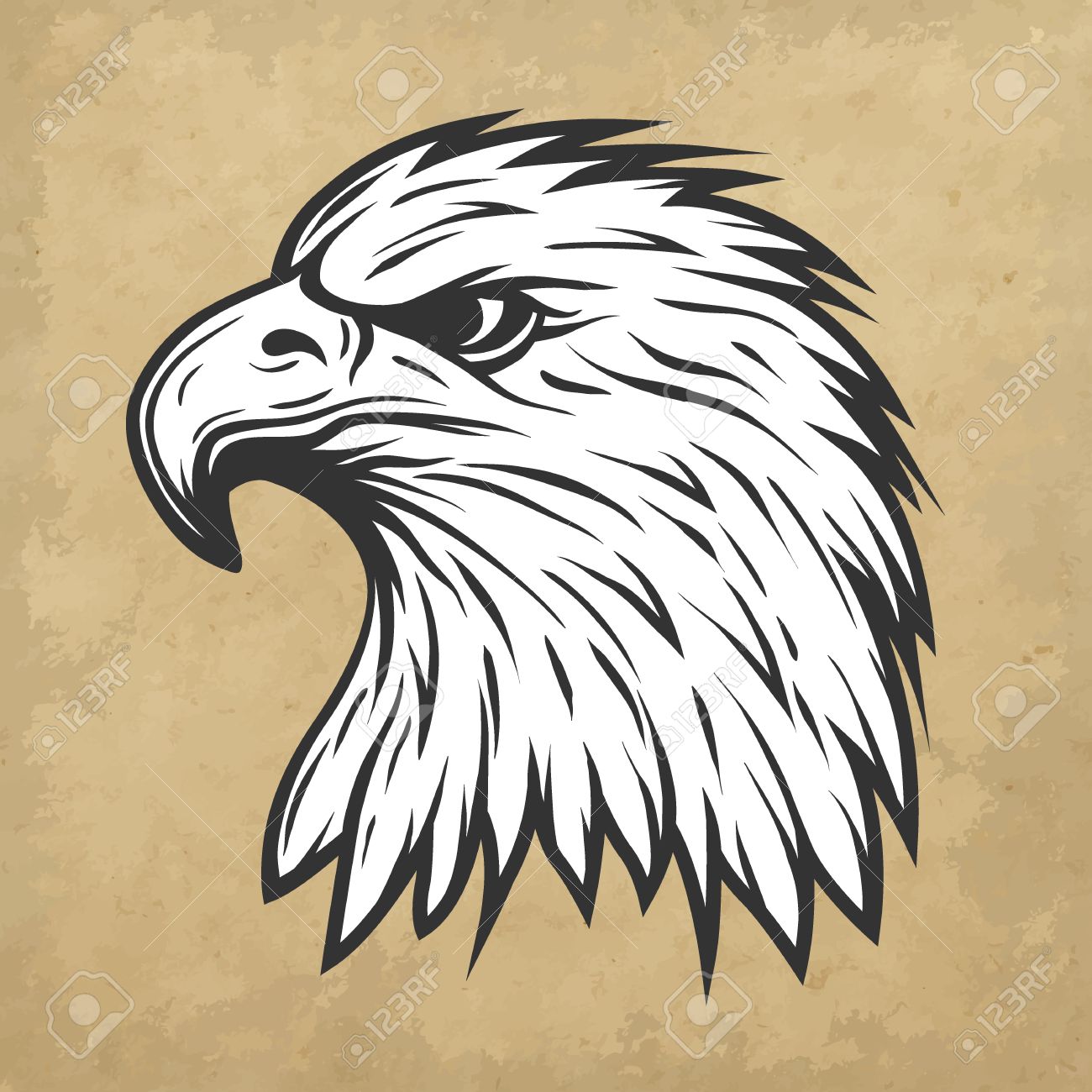 52626620-tête-d-aigle-fier-de-profil-ligne-de-style-art-vector-illustration-