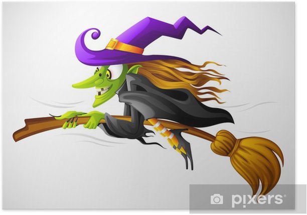 plakaty-vektorove-ilustrace-halloween-carodejnice-letajici-na-kosteti