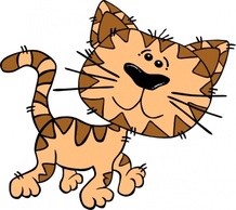 cartoon_cat_walking_clip_art_preview