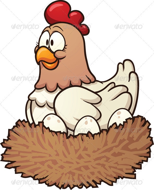 Cartoon Hen