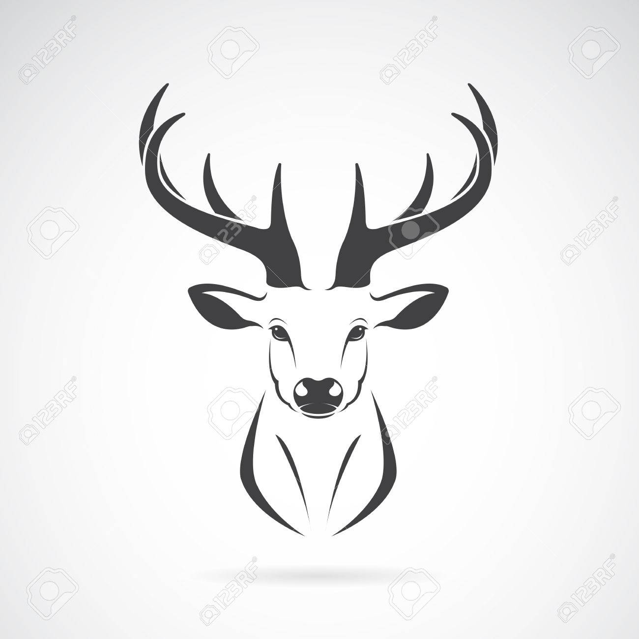51299778-deer-head-design-on-white-background